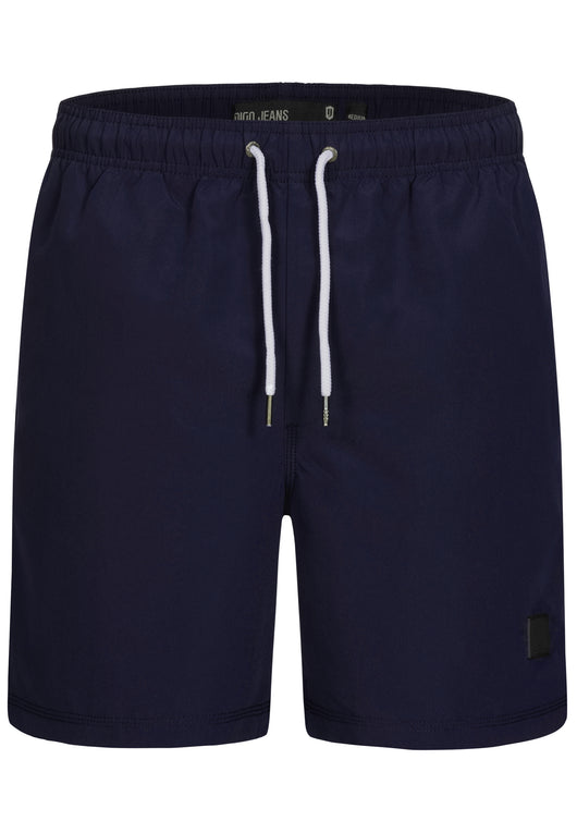 Indicode men's Ferguson swim trunks with 3 pockets and drawstring waist