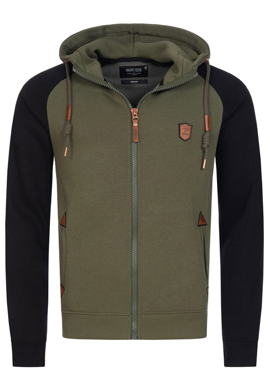 Indicode Men's Arbutus Hooded Sweat Jacket