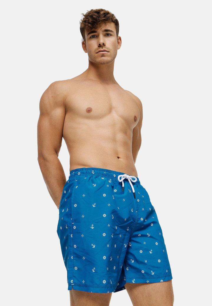 Indicode Herren Maya Badeshorts mit 3 Taschen und Tunnelzug - INDICODE