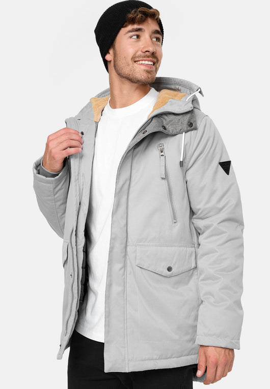Indicode Men's Loaf Parka with Teddy Lining & Hood