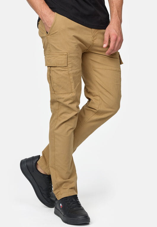 Indicode Men's Mathews Cotton 8 Pocket Cargo Trousers