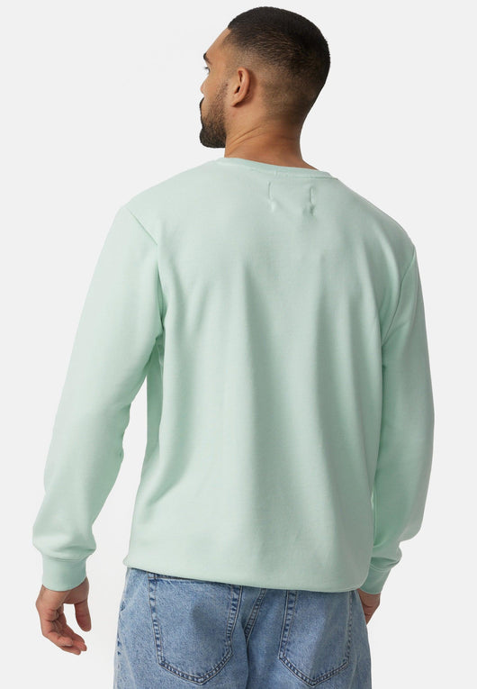 Indicode men's Holt sweatshirt with ribbed cuffs made from a cotton blend