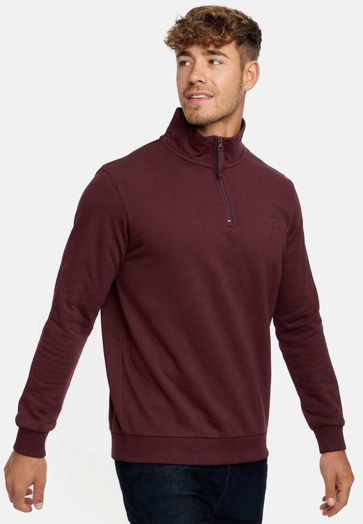 Indicode Herren INBrandt Sweatshirt mit Stehkragen - INDICODE