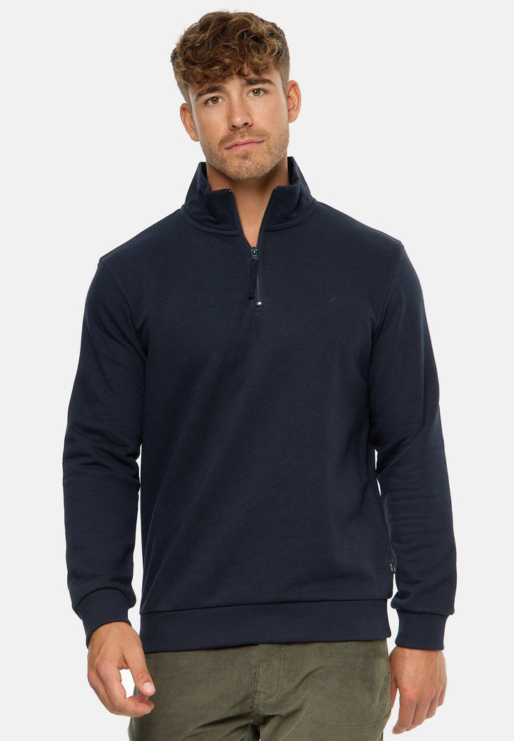 Indicode Herren INBrandt Sweatshirt mit Stehkragen - INDICODE