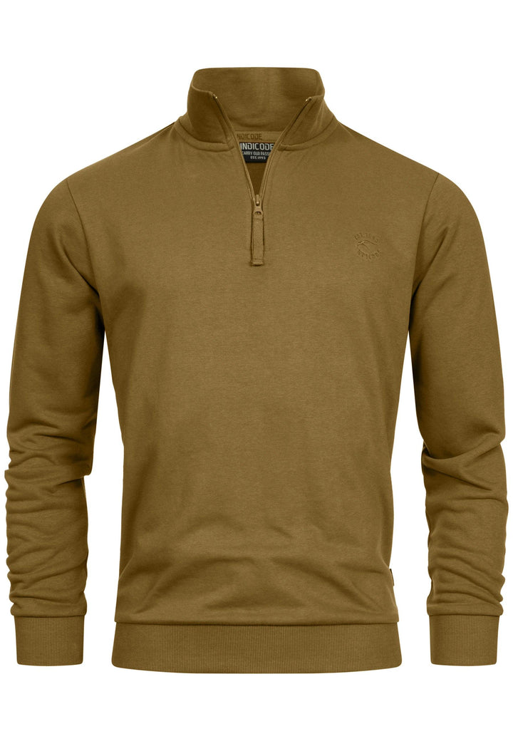 Indicode Herren INBrandt Sweatshirt mit Stehkragen - INDICODE