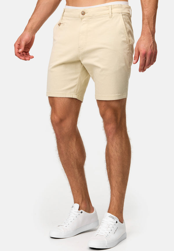 Indicode Herren INSylvester Chino Shorts mit 4 Taschen aus 98% Baumwolle