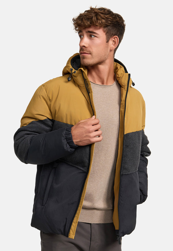 Indicode Herren INUrban Steppjacke mit Kapuze