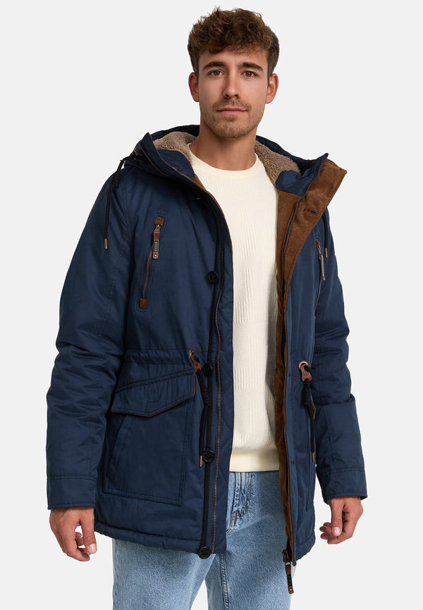 Indicode Herren INGillespie Winterjacke mit gefütterter Kapuze