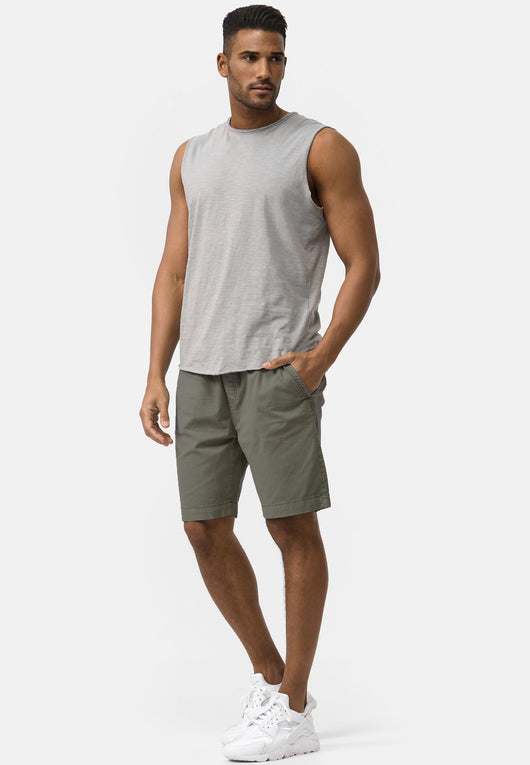 Indicode Men's 98% Cotton Kelowna 4 Pocket Chino Shorts with Drawstring Cord