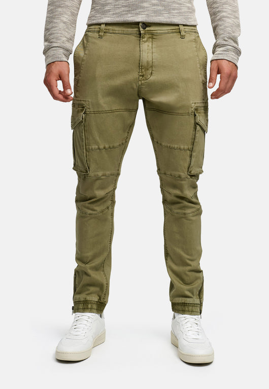 Indicode Men's Alex 6 Pocket Cotton Cargo Pants