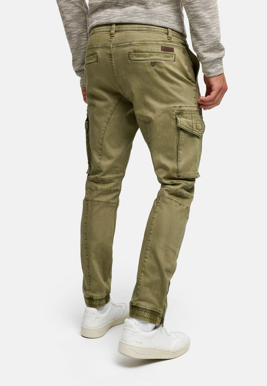 Indicode Men's Alex 6 Pocket Cotton Cargo Pants
