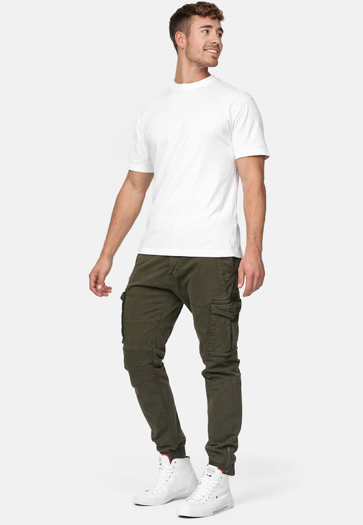 Indicode Men's Alex 6 Pocket Cotton Cargo Pants