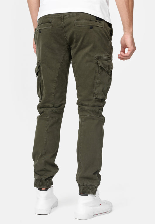 Indicode Men's Alex 6 Pocket Cotton Cargo Pants