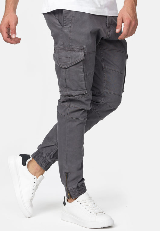 Indicode Men's Alex 6 Pocket Cotton Cargo Pants