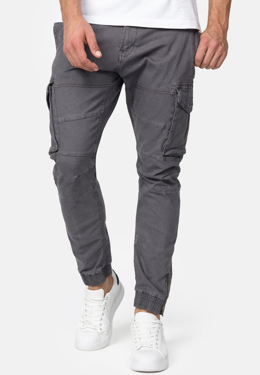 Indicode Men's Alex 6 Pocket Cotton Cargo Pants