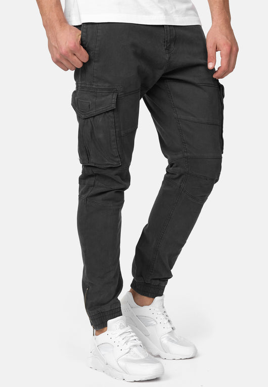 Indicode Men's Alex 6 Pocket Cotton Cargo Pants