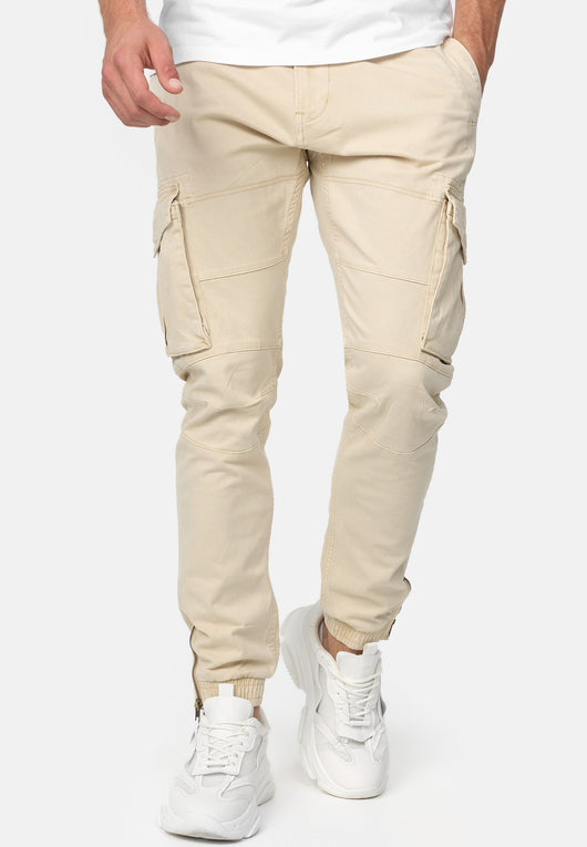 Indicode Men's Alex 6 Pocket Cotton Cargo Pants