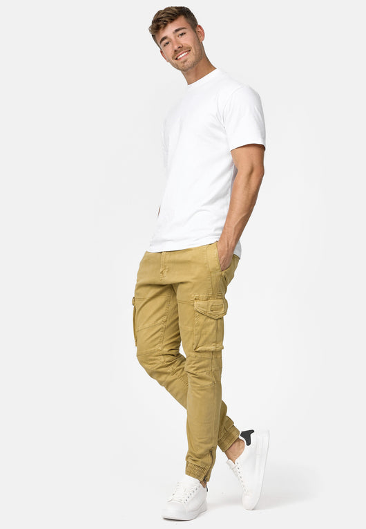 Indicode Men's Alex 6 Pocket Cotton Cargo Pants