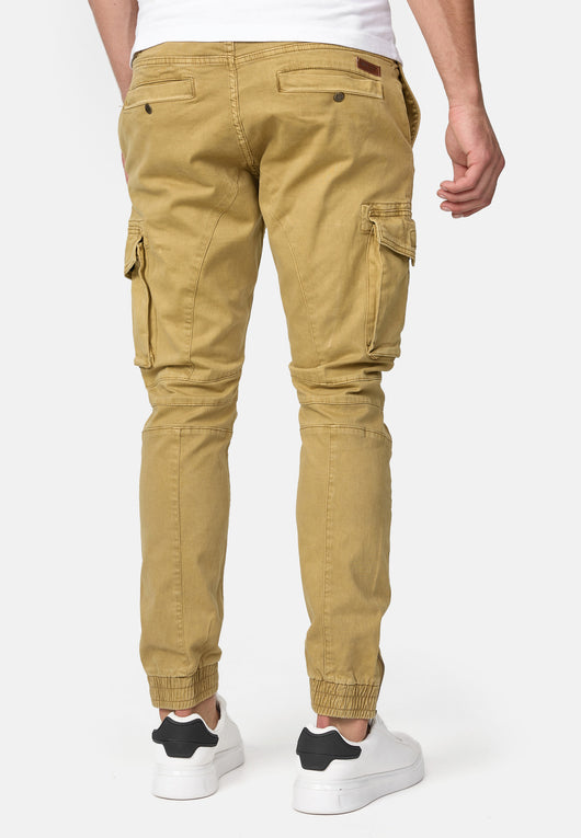 Indicode Men's Alex 6 Pocket Cotton Cargo Pants