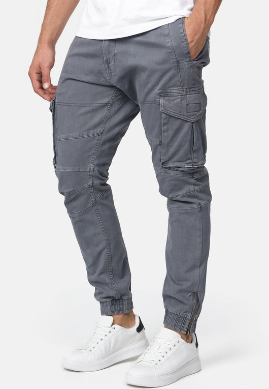 Indicode Men's Alex 6 Pocket Cotton Cargo Pants