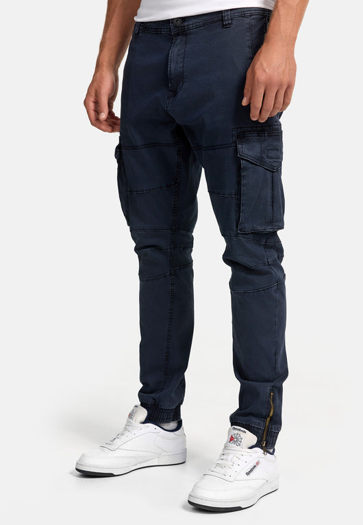 Indicode Men's Alex 6 Pocket Cotton Cargo Pants