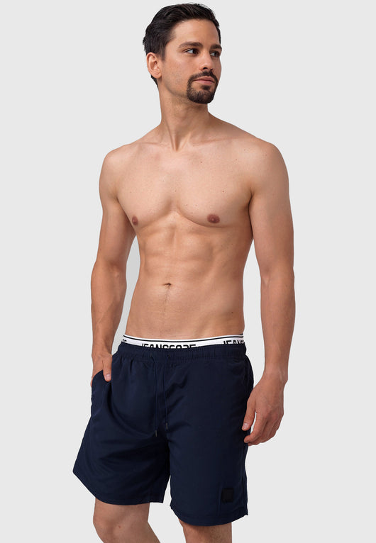 Indicode men's Solomon swim trunks with 3 pockets and drawstring