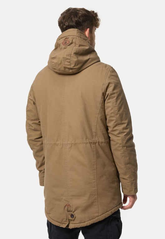 Indicode Men's Barge Winter Jacket with Hood & Teddy Lining