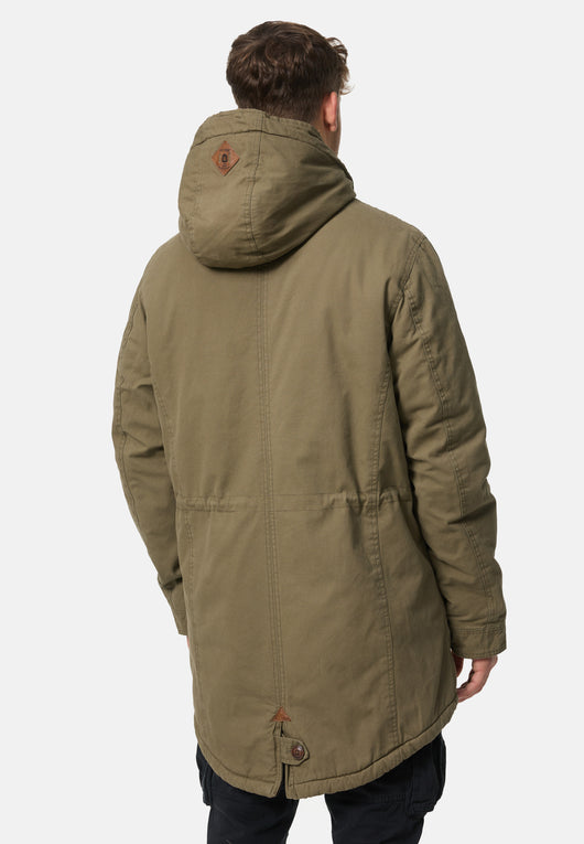Indicode Men's Barge Winter Jacket with Hood & Teddy Lining