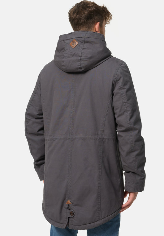 Indicode Men's Barge Winter Jacket with Hood & Teddy Lining