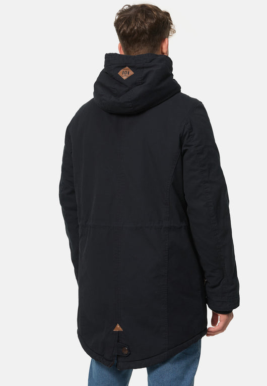 Indicode Men's Barge Winter Jacket with Hood & Teddy Lining