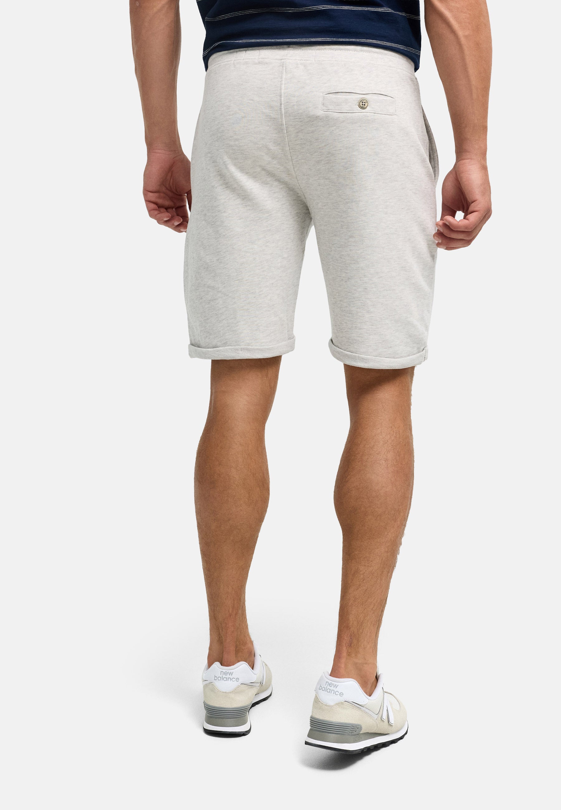 Indicode Men's Aldrich Fleece Lined Sweatshorts with Drawstring Cord