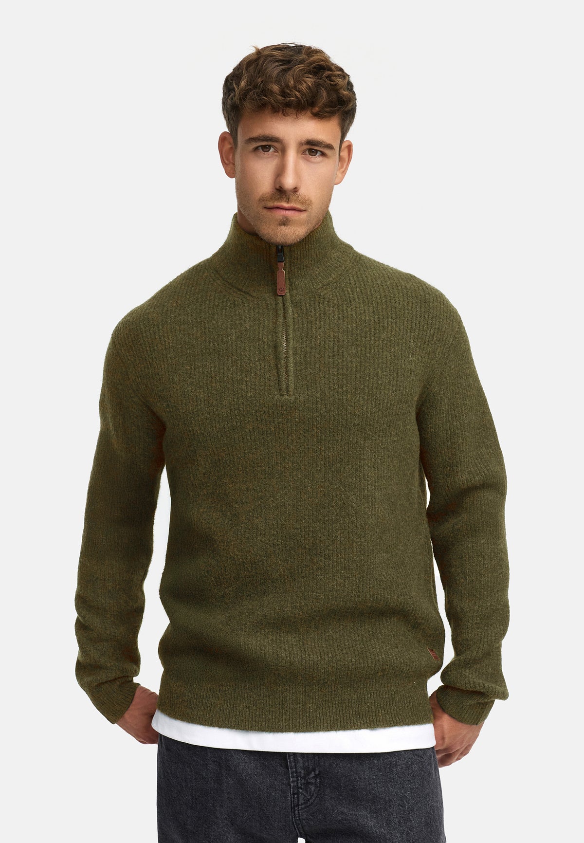 Strickpullover INPeace Half Zip Produktbild