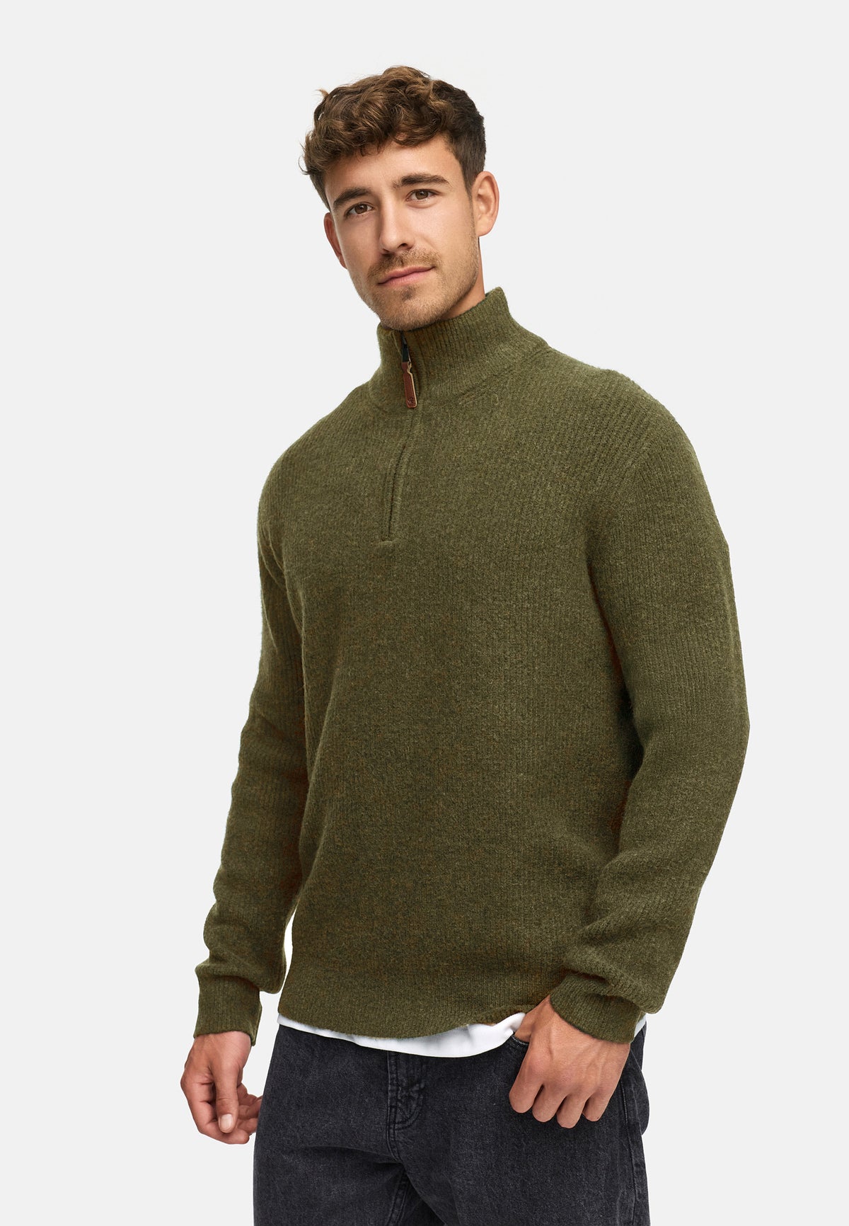 Strickpullover INPeace Half Zip Produktbild