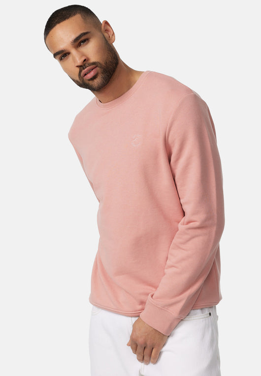 Indicode men's Holt sweatshirt with ribbed cuffs made from a cotton blend