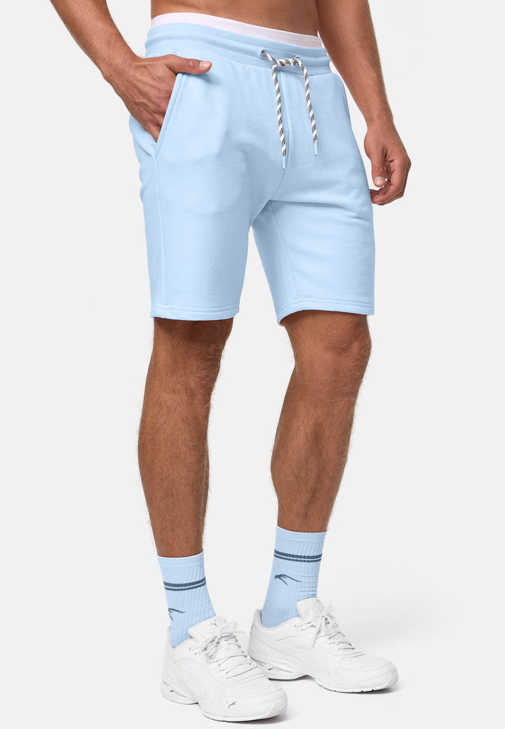 Indicode Herren Yates Sweatshorts mit Kordelzug und 3 Taschen - INDICODE