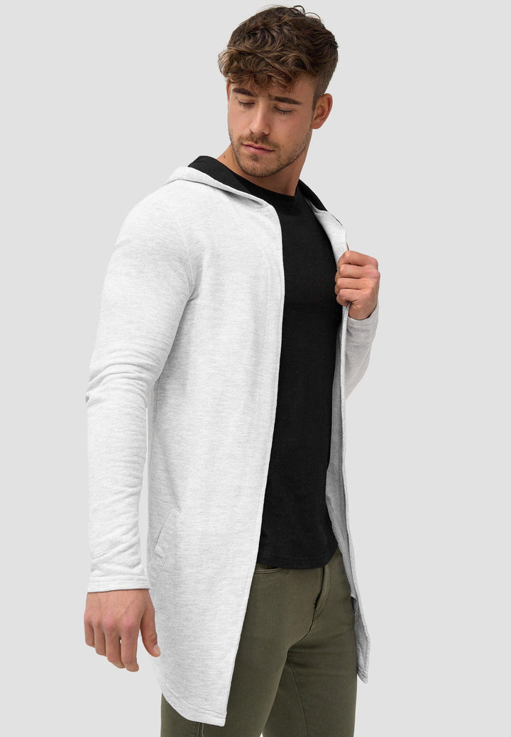 Indicode Herren Jacksonville Strickjacke mit Kapuze und 2 Taschen - INDICODE