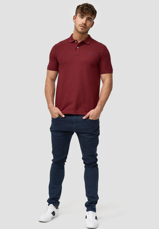 Indicode men's Wadim polo shirt made from 100% cotton