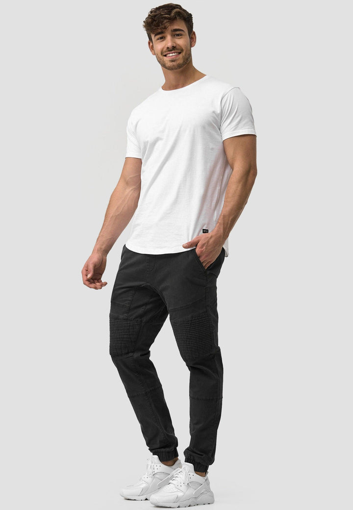 Indicode Herren Savannah Stoffhose mit 4 Taschen aus 98% Baumwolle - INDICODE