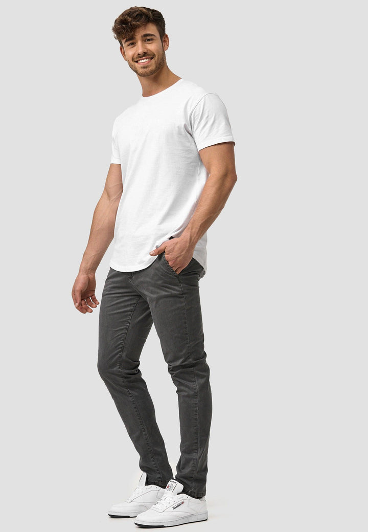 Indicode Herren Waller Chinohose aus 98% Baumwolle mit Stretch-Anteil - INDICODE