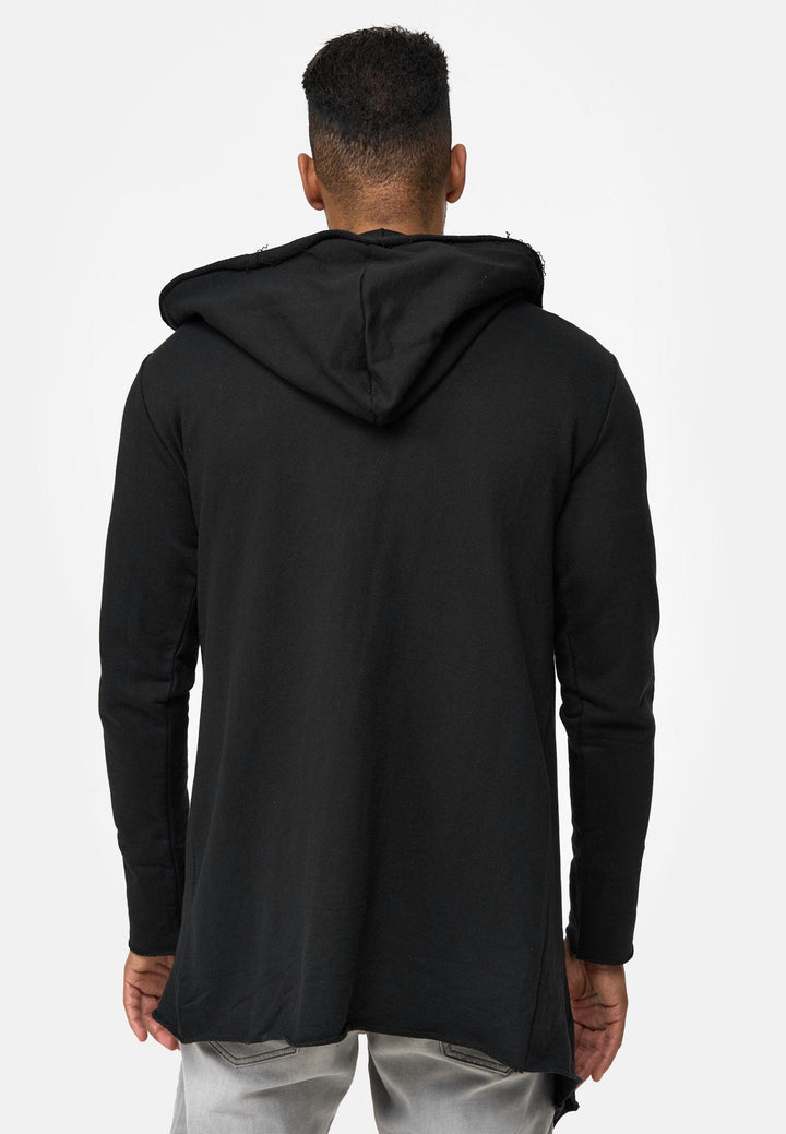 Indicode Herren Brekstad Oversize Sweatjacke mit Kapuze aus 100% Baumwolle - INDICODE