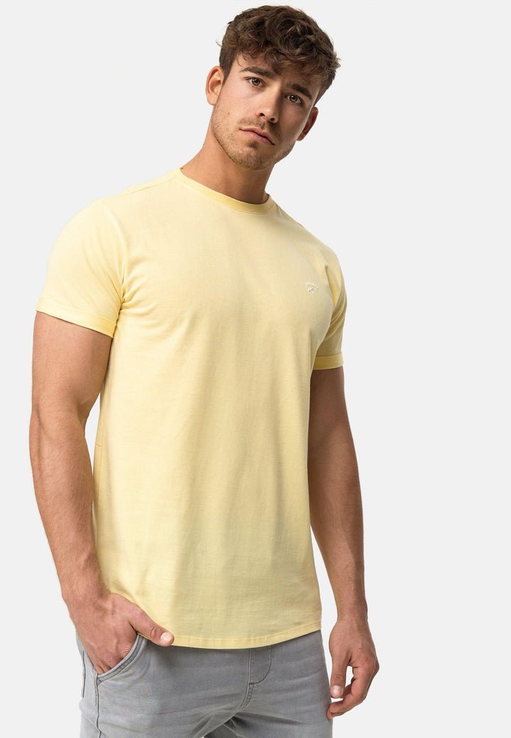Indicode Herren Kloge T-Shirt mit Rundhals-Ausschnitt aus 100% Baumwolle - INDICODE