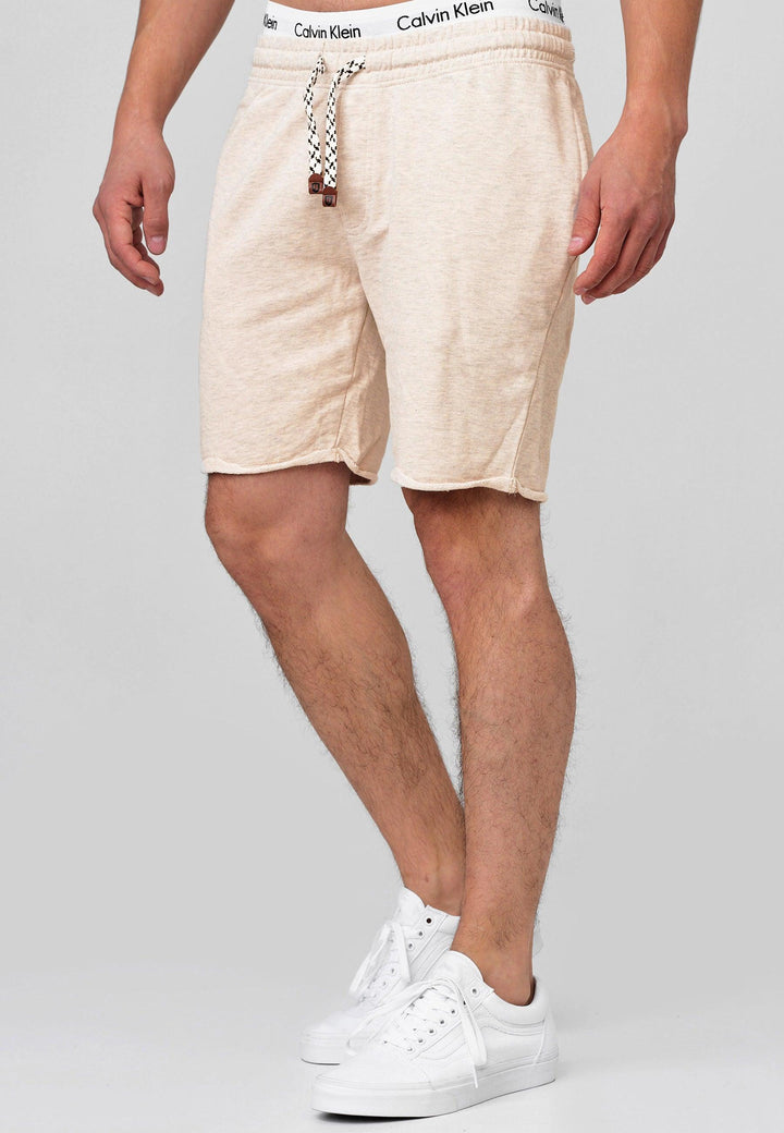 Indicode Herren Eddy 2er-Pack Sweatshorts mit Kordel - INDICODE