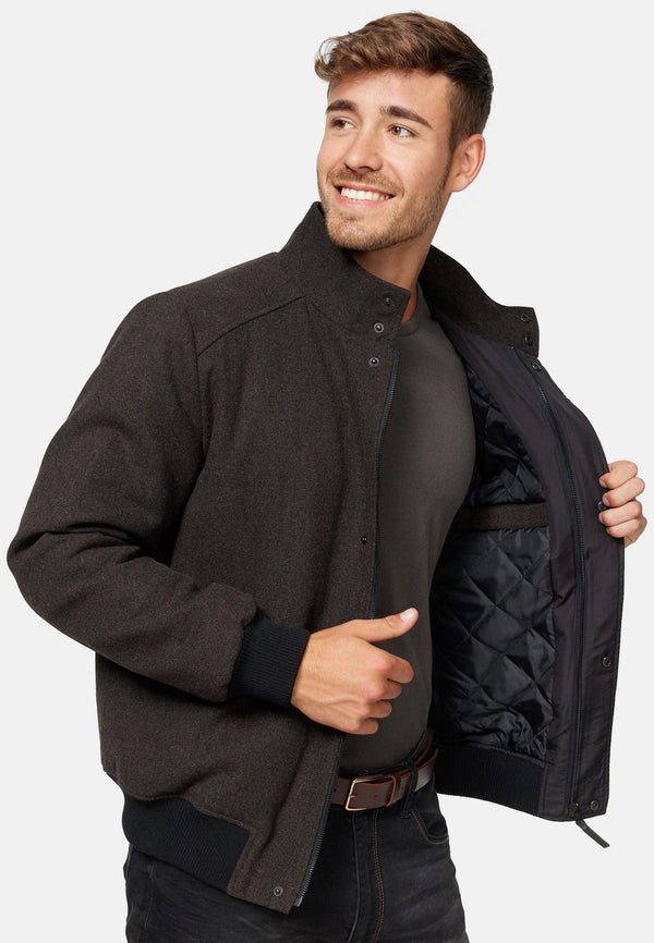 Indicode Herren Bob Winterjacke mit Stehkragen 50% Wolle-Anteil - INDICODE