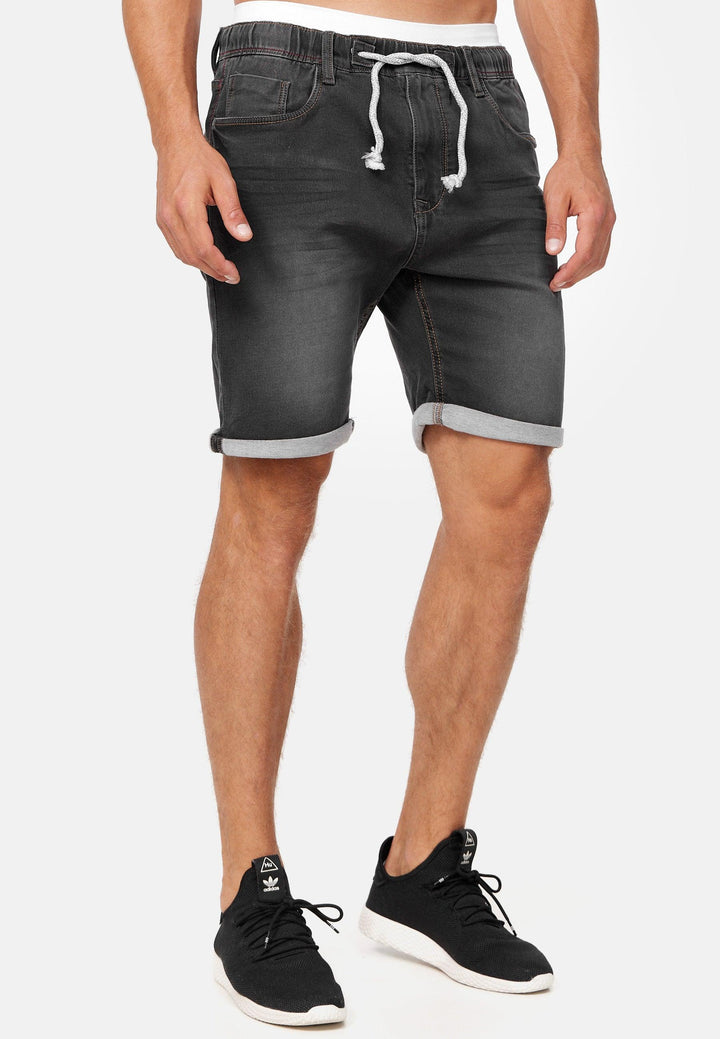 Indicode Herren Kadin Sweatshorts mit 5 Taschen aus 82% Baumwolle - INDICODE