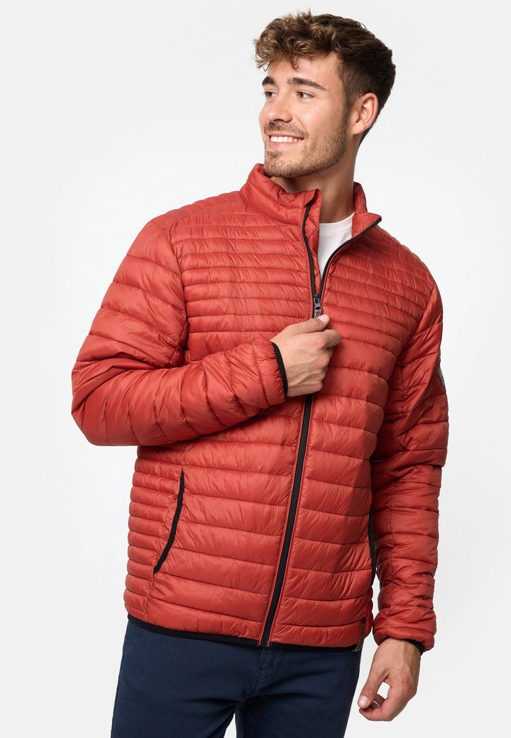 Indicode Herren Islington Steppjacke in Daunenjacken-Optik mit Stehkragen - INDICODE