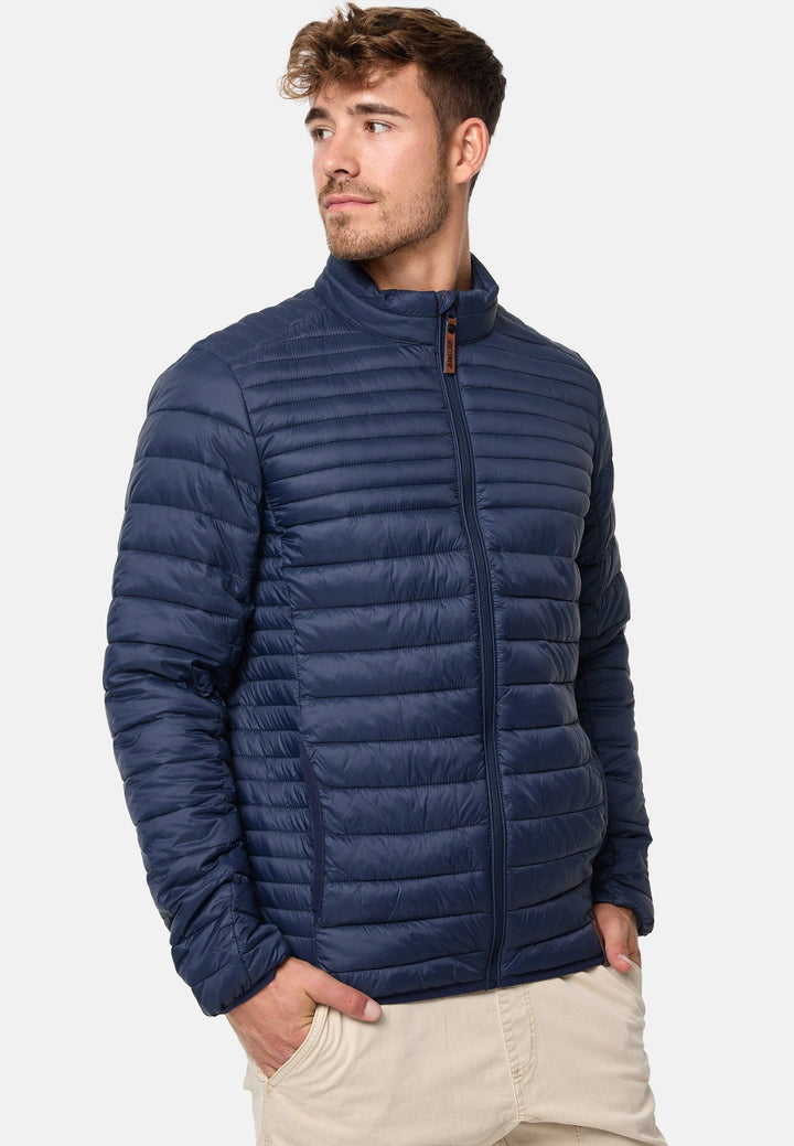 Indicode Herren Islington Steppjacke in Daunenjacken-Optik mit Stehkragen - INDICODE