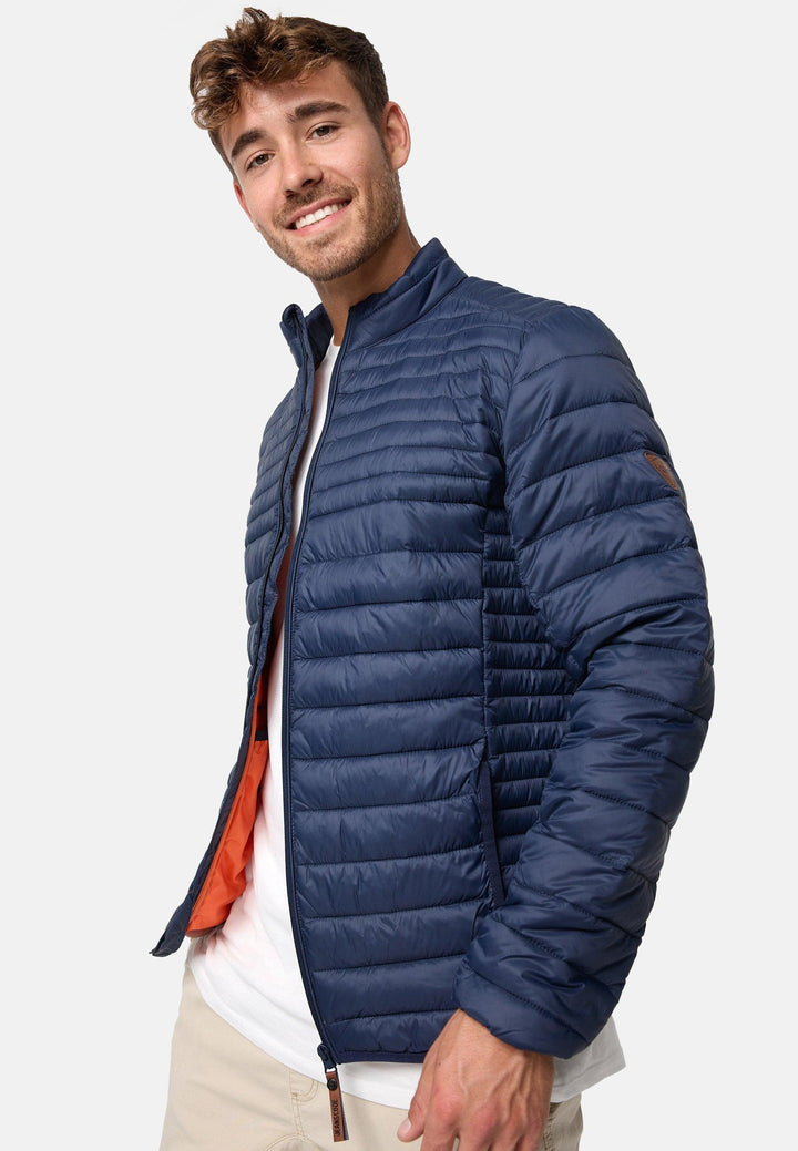 Indicode Herren Islington Steppjacke in Daunenjacken-Optik mit Stehkragen - INDICODE