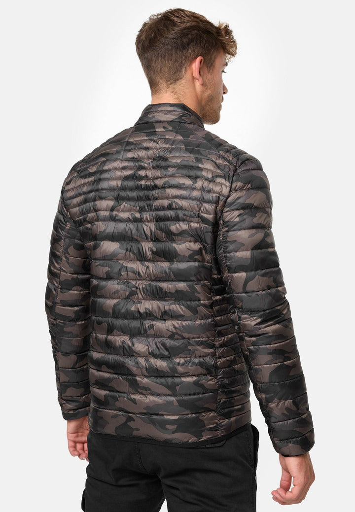 Indicode Herren Islington Steppjacke in Daunenjacken-Optik mit Stehkragen - INDICODE