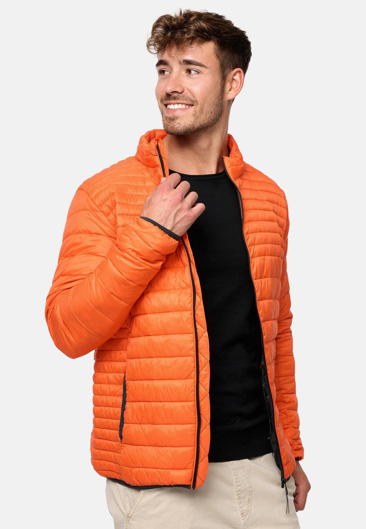 Indicode Herren Islington Steppjacke in Daunenjacken-Optik mit Stehkragen - INDICODE