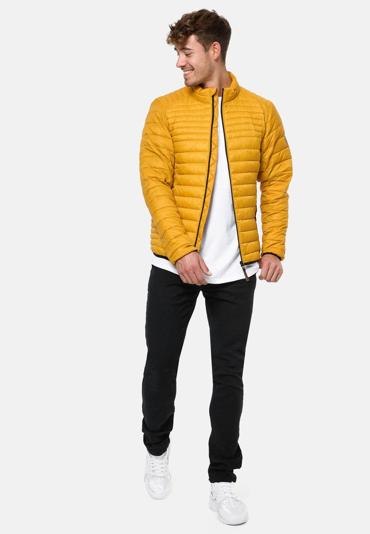 Indicode Herren Islington Steppjacke in Daunenjacken-Optik mit Stehkragen - INDICODE